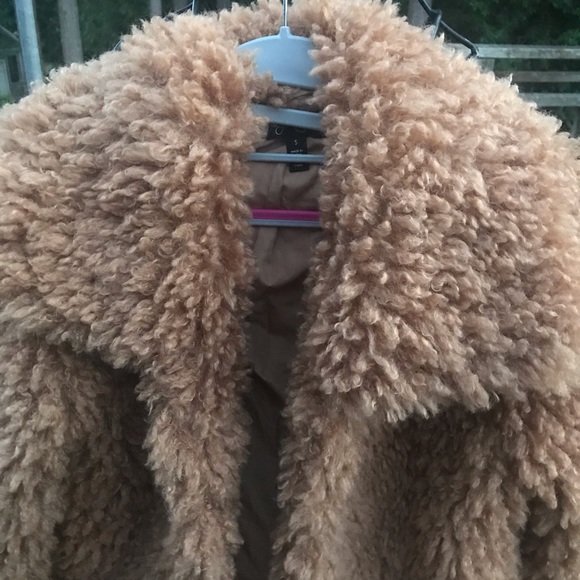 Jessica Simpson | Burro Brown Sasha Faux Fur Jacket Size Small - Picture 6 of 13